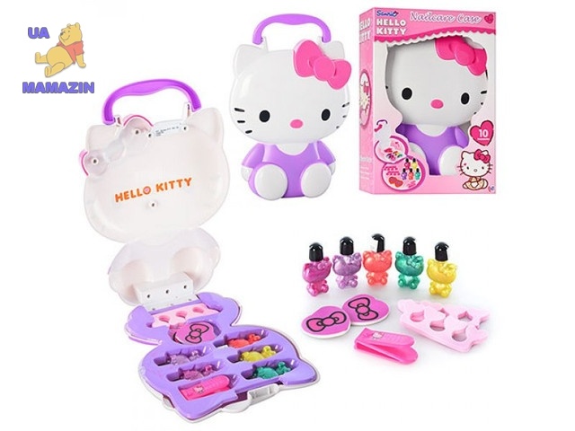 Включи hello kitty косметика. Хеллоу Китти наборы с косметикой. Маникюрный набор Хеллоу Китти. Детская косметика Хелло Китти. Детская косметика Хелло Китти набор.