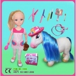 Кукла  Nancy с лошадкой для причесок