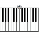 Гигантский напольный коврик-пианино