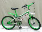Велосипед детский 2-х колесный 18" , зеленый
