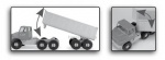 Грузовик с прицепом "City Truck" с набором для песка, TM Тигрес