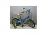 Велосипед детский PROF1 16" Monsters, голубо-зеленый
