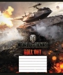 Тетрадь А5/12 косая WORLD OF TANKS атака