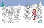Любимые раскраски Деда Мороза : Новорічна карусель (укр)