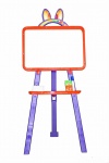 Мольберт магнитный для рисования (оранжево-фиолетовый)