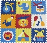 Детский игровой коврик-пазл "Удивительный цирк"