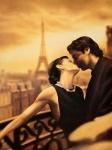 Картина по номерам "Поцелуй в париже" (без коробки)