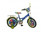 Велосипед детский PROF1 16" Monsters, голубо-зеленый