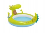 Надувной детский бассейн "Крокодил" с разбрызгивателем Интекс