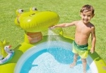 Надувной детский бассейн "Крокодил" с разбрызгивателем Интекс