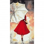 Творчество: Картина по номерам - Под белым зонтиком