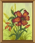 Рисунок из ткани для вышивания бисером "Цветочный каприз"