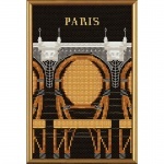 Набор для вышивания нитками и бисером "Париж в иллюстрациях. Новый мост"