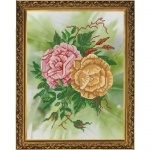 Рисунок из ткани для вышивания бисером "Розы"