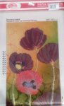 Рисунок из ткани для вышивания бисером "Полевые маки"