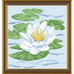 Рисунок из ткани для вышивания бисером "Кувшинка"