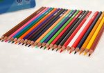 Карандаши цветные в металлическом пенале 24 цвета