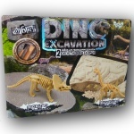 Творчество. Проведение раскопок "DINO EXCAVATION" динозавры (рус/укр)