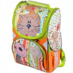 Рюкзак школьный каркасный  "Котик"