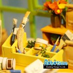 Конструктор миниатюрная модель деревянная "Мастерская художника"
