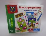 Игра с прищепками "Маленький логик" рус./укр.