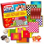 Настольная игра "Лучшие игры для всей семьи 12 в 1"