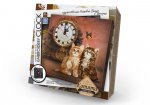 Набор для творчества часы "Embroidery clock" Котята