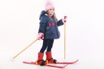 Лыжи с палками детские ТехноК