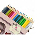 Набор двухцветных карандашей 18/36 цветов "Santoro Candy"