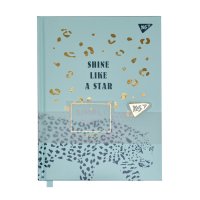 Блокнот-мотиватор YES "Shine like a star" бирюза