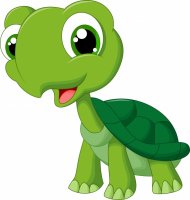Детская картина по номерам BRUSHME KIDS "Черепашка друг"