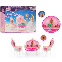 Набор кукольной мебели "Гостиная принцессы"