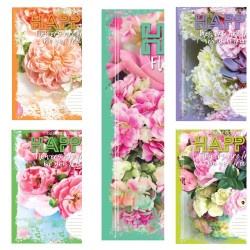 Набор тетрадей в линию 12 листов "Happy flowers"