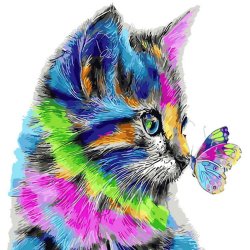Картина по номерам "Кот"