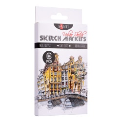 Набор маркеров "SANTI sketch" "Urban Sketch"