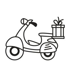Раскраска для малышей "Квадроцикл "