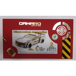 Конструктор 3D Автомобиль "Camaro", Золотая серия