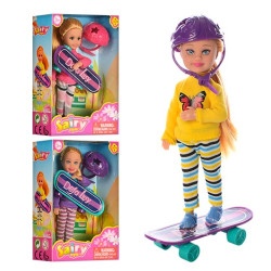 Кукла DEFA со скейтом