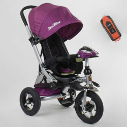 Велосипед 3-х колёсный Best Trike ФАРА С USB, фиолетовый