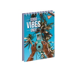 Блокнот для записей А7/80  "Good vibes only" YES