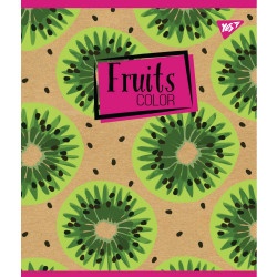 Тетрадь для записей А5/12 линия YES "Fruits color" крафт