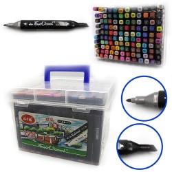 Набор маркеров для скетчинга Touch Cool 120 цветов, черный корпус
