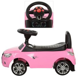 Детская машинка каталка толокар Bambi  Audi, розовый