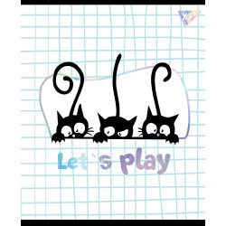 Тетрадь для записей А5/48 в клетку YES "Playful kitties"