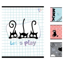 Тетрадь для записей А5/48 в клетку YES "Playful kitties"
