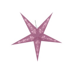 Звезда бумажная 3D Novogodko пудрово-розовая