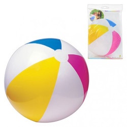 Мяч для воды "Цветные Полоски" Интекс