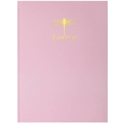 Книга канцелярская Buromax Favourite Pastel A4 в клетку 96 л.,розовая