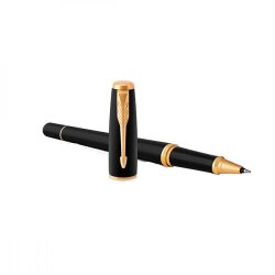 Ручка "Parker" роллер Urban Muted Black корпус черный с позолотой 30 022