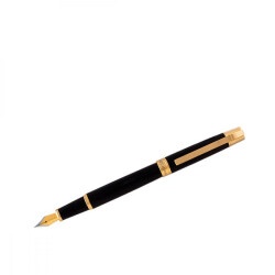 Ручка Cabinet перо Toledo О16016-15 черный/золотой корпус синяя